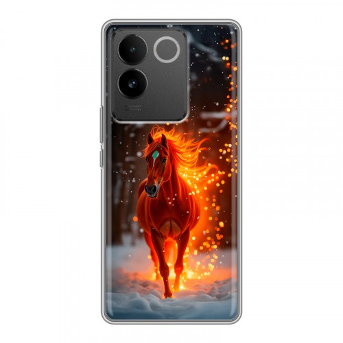 Дизайнерский силиконовый чехол для Vivo S17e Новый год