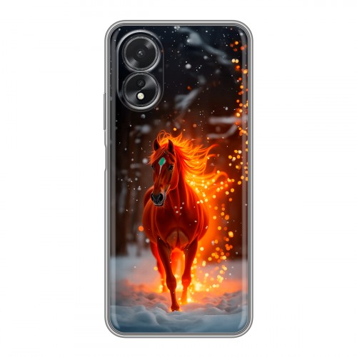 Дизайнерский силиконовый чехол для OPPO A38 4G Новый год