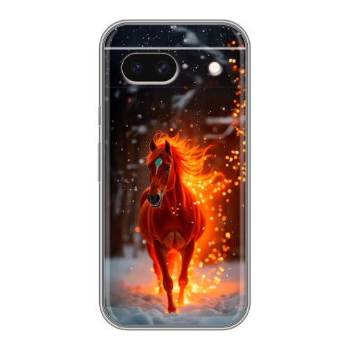 Дизайнерский силиконовый чехол для Google Pixel 8a Новый год