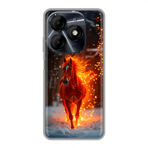 Дизайнерский силиконовый чехол для Itel P55 4G Новый год