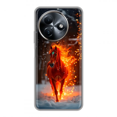 Дизайнерский пластиковый чехол для Itel S24 Новый год