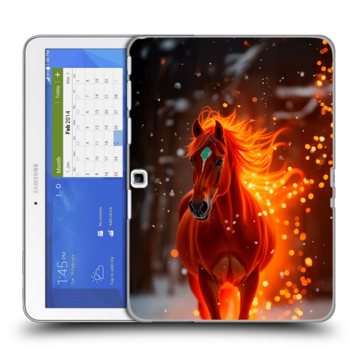 Дизайнерский силиконовый чехол для Samsung Galaxy Tab 4 10.1 Новый год