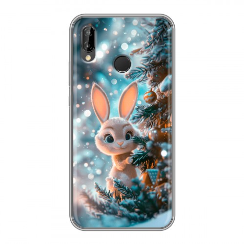 Дизайнерский силиконовый чехол для Huawei P20 Lite Новый год