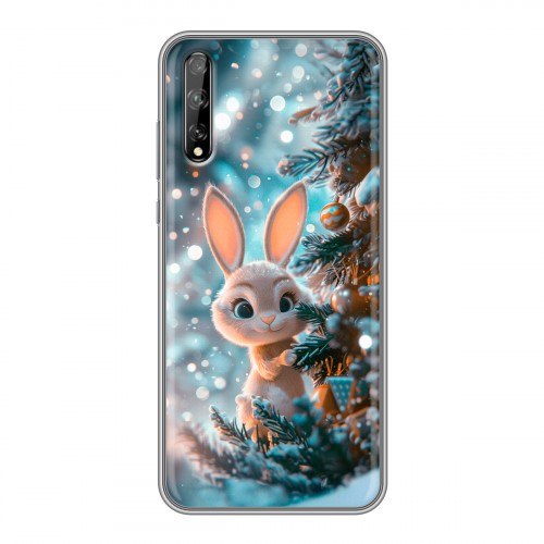 Дизайнерский силиконовый чехол для Huawei Y8p Новый год