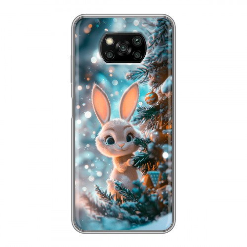 Дизайнерский пластиковый чехол для Xiaomi Poco X3 Новый год