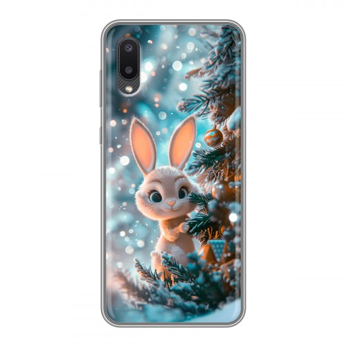 Дизайнерский силиконовый чехол для Samsung Galaxy A02 Новый год