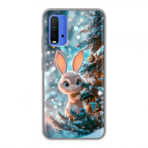 Дизайнерский силиконовый чехол для Xiaomi RedMi 9T Новый год