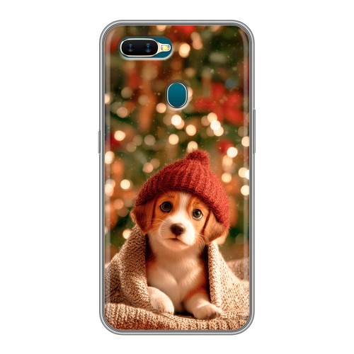 Дизайнерский силиконовый чехол для OPPO AX7 Новый год