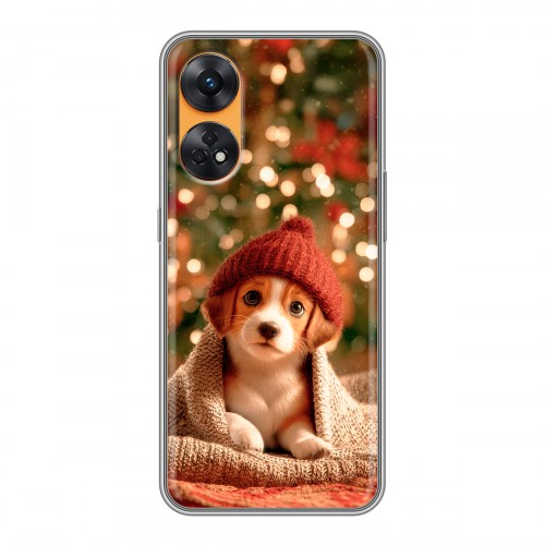 Дизайнерский силиконовый с усиленными углами чехол для OPPO Reno8 T Новый год