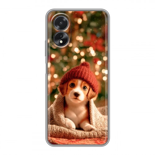 Дизайнерский пластиковый чехол для OPPO A38 4G Новый год