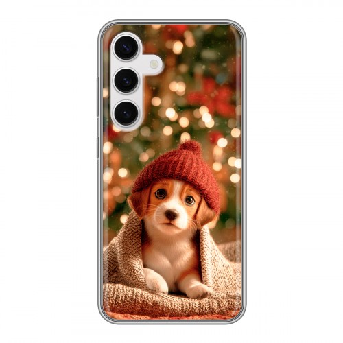 Дизайнерский силиконовый чехол для Samsung Galaxy S24 Новый год