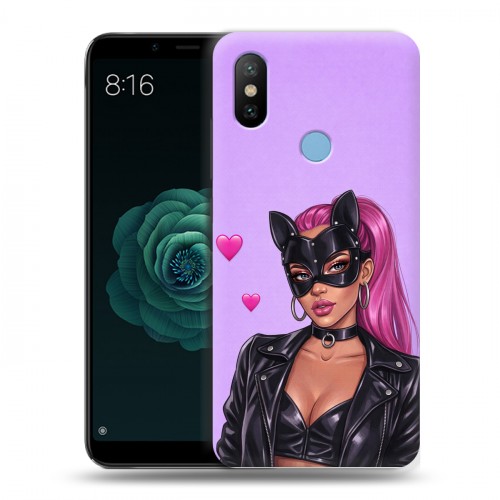 Дизайнерский силиконовый чехол для Xiaomi Mi A2 женский