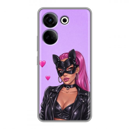 Дизайнерский пластиковый чехол для Tecno Camon 20 женский
