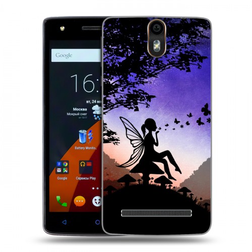 Дизайнерский силиконовый чехол для Wileyfox Storm Фантастические силуэты