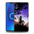 Дизайнерский силиконовый чехол для Alcatel 5V Фантастические силуэты