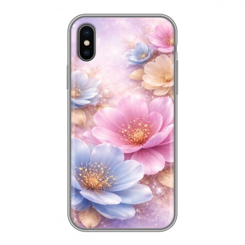 Дизайнерский силиконовый чехол для Iphone x10 женский