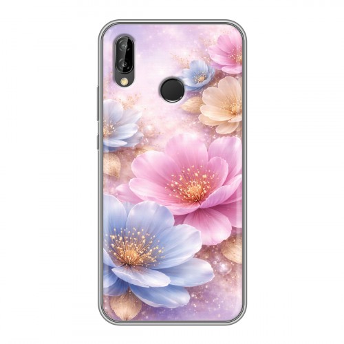 Дизайнерский силиконовый чехол для Huawei P20 Lite женский