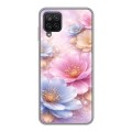 Дизайнерский силиконовый с усиленными углами чехол для Samsung Galaxy A12 женский