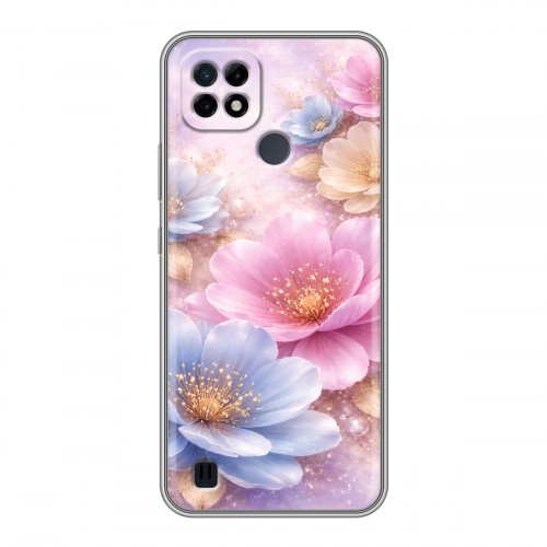 Дизайнерский силиконовый чехол для Realme C21 женский