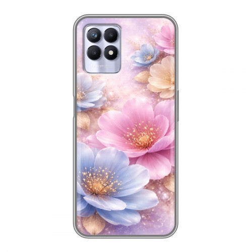 Дизайнерский силиконовый чехол для Realme 8i женский