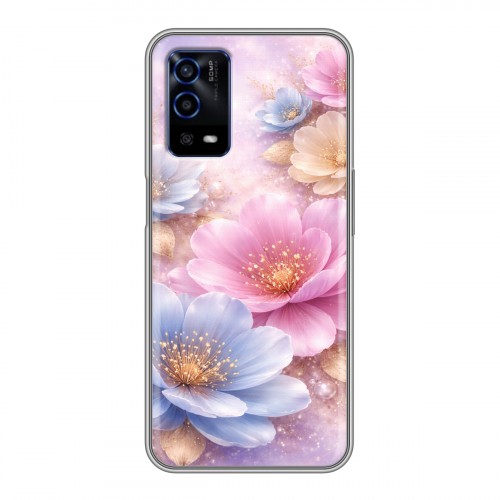 Дизайнерский силиконовый с усиленными углами чехол для OPPO A55 женский