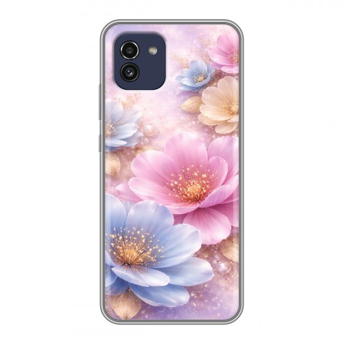 Дизайнерский силиконовый чехол для Samsung Galaxy A03 женский
