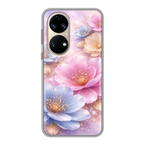 Дизайнерский силиконовый чехол для Huawei P50 Pro женский