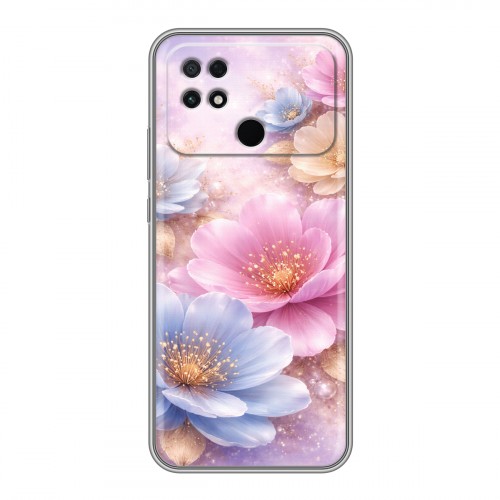 Дизайнерский силиконовый чехол для Xiaomi Poco C40 женский
