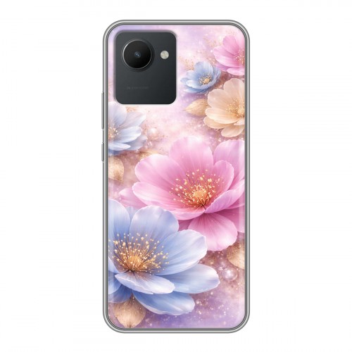 Дизайнерский силиконовый чехол для Realme C30 женский