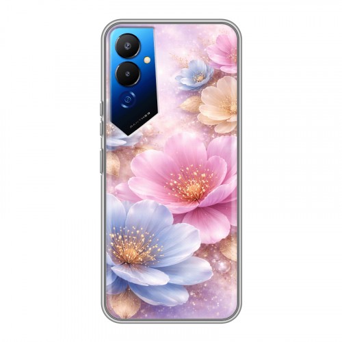 Дизайнерский силиконовый чехол для Tecno Pova 4 женский