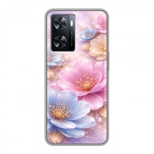 Дизайнерский силиконовый с усиленными углами чехол для OPPO A57s женский
