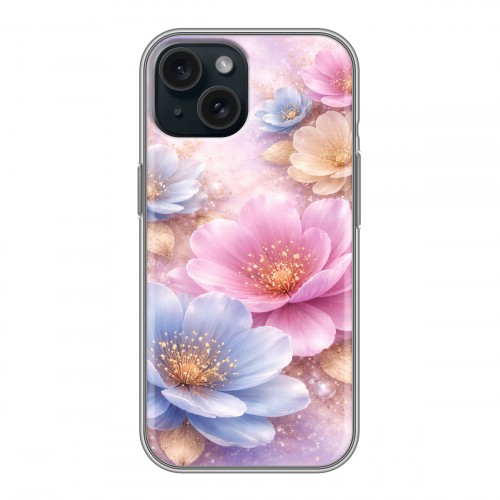 Дизайнерский силиконовый чехол для Iphone 15 женский