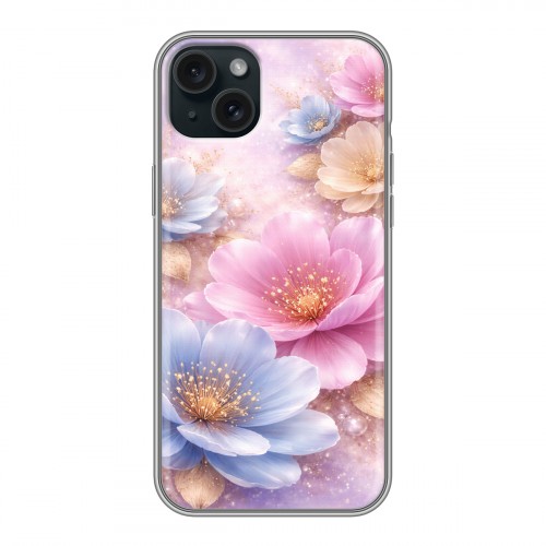 Дизайнерский силиконовый чехол для Iphone 15 Plus женский