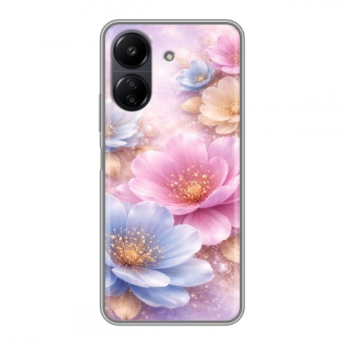 Дизайнерский силиконовый чехол для Xiaomi Poco C65 женский