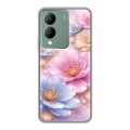 Дизайнерский силиконовый с усиленными углами чехол для Vivo Y17s женский