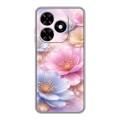 Дизайнерский силиконовый чехол для Tecno Spark Go 2024 женский