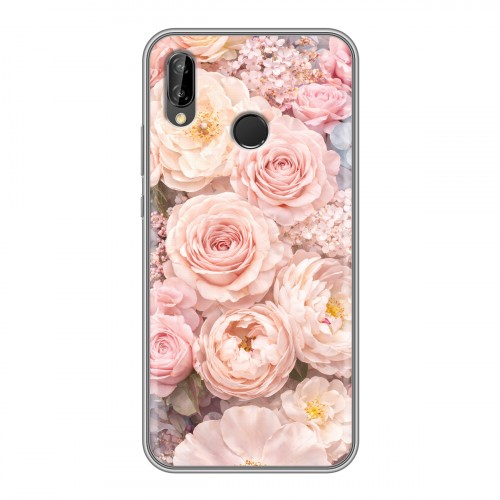 Дизайнерский силиконовый чехол для Huawei P20 Lite женский