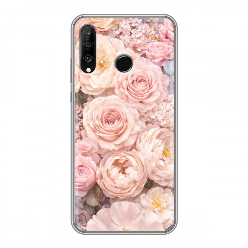 Дизайнерский силиконовый чехол для Huawei P30 Lite женский