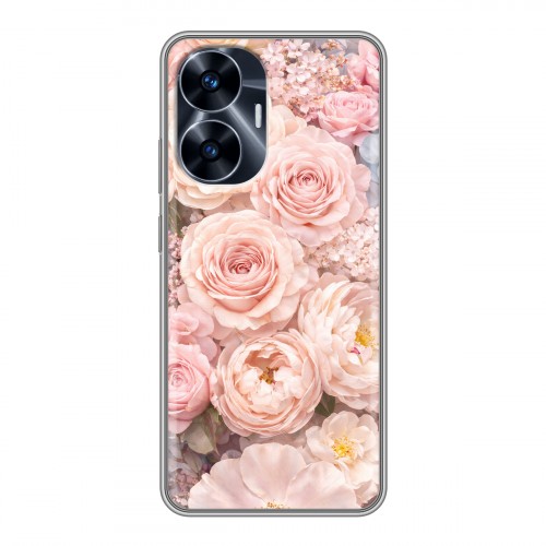 Дизайнерский силиконовый чехол для Realme C55 женский