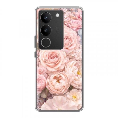 Дизайнерский силиконовый с усиленными углами чехол для Vivo V29 женский