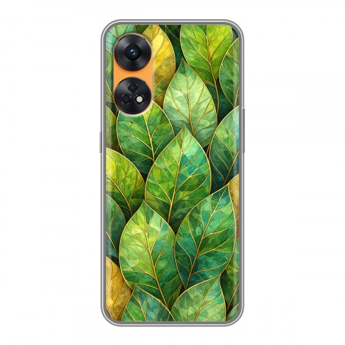 Дизайнерский силиконовый с усиленными углами чехол для OPPO Reno8 T женский