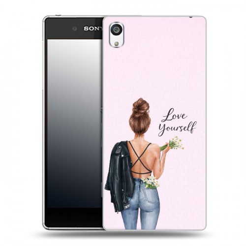 Дизайнерский пластиковый чехол для Sony Xperia E5 женский