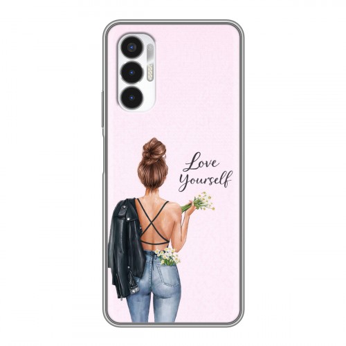 Дизайнерский пластиковый чехол для Tecno Pova 3 женский