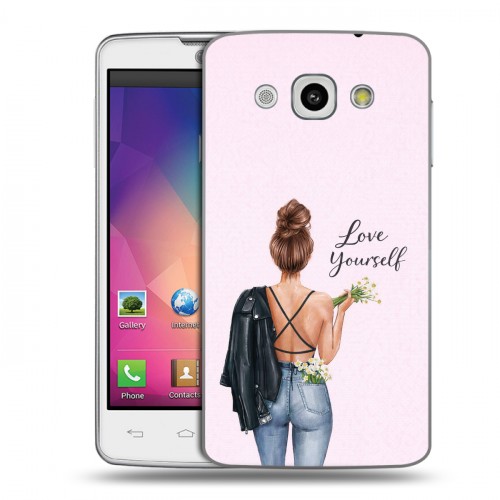 Дизайнерский пластиковый чехол для LG L60 женский