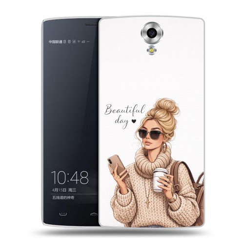 Дизайнерский силиконовый чехол для Homtom HT7 женский