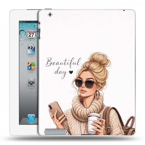 Дизайнерский пластиковый чехол для Ipad 2/3/4 женский