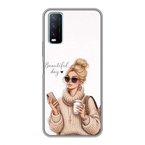 Дизайнерский силиконовый чехол для Vivo Y20 женский