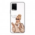 Дизайнерский силиконовый чехол для Vivo Y33s женский