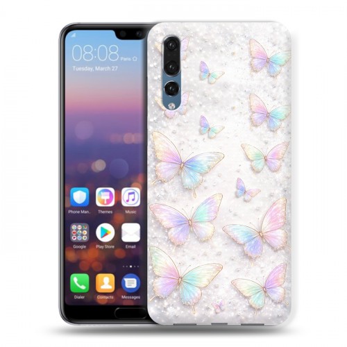 Дизайнерский силиконовый с усиленными углами чехол для Huawei P20 Pro женский