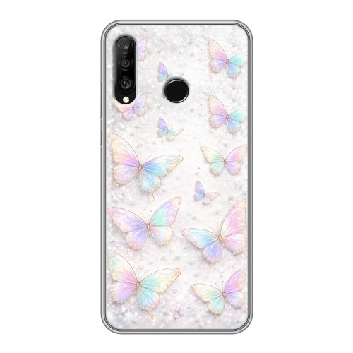 Дизайнерский силиконовый чехол для Huawei P30 Lite женский